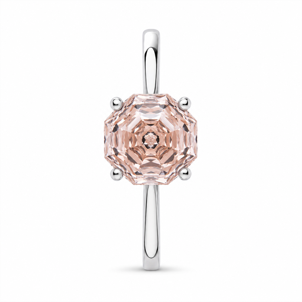 Potiy Morganite Octagon Ring