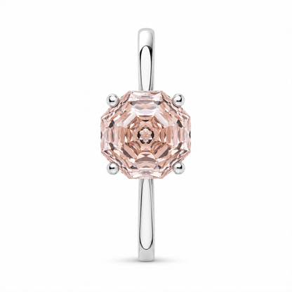 Potiy Morganite Octagon Ring