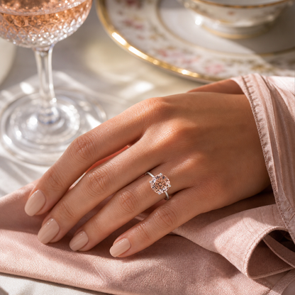 Potiy Morganite Octagon Ring