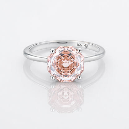 Potiy Morganite Octagon Ring