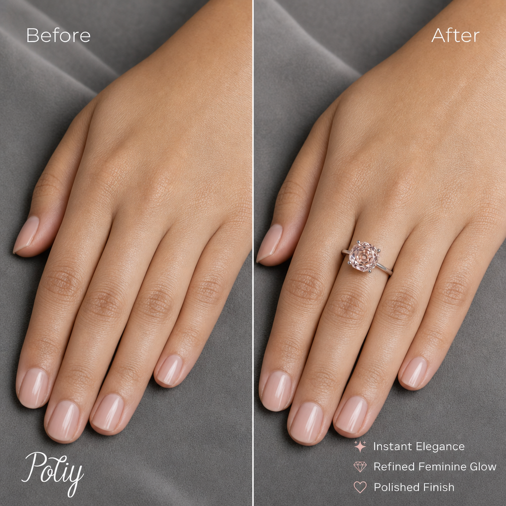 Potiy Morganite Octagon Ring