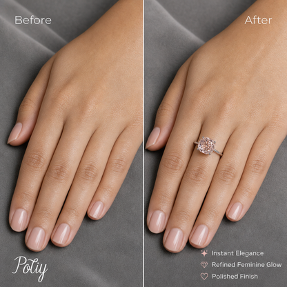 Potiy Morganite Octagon Ring