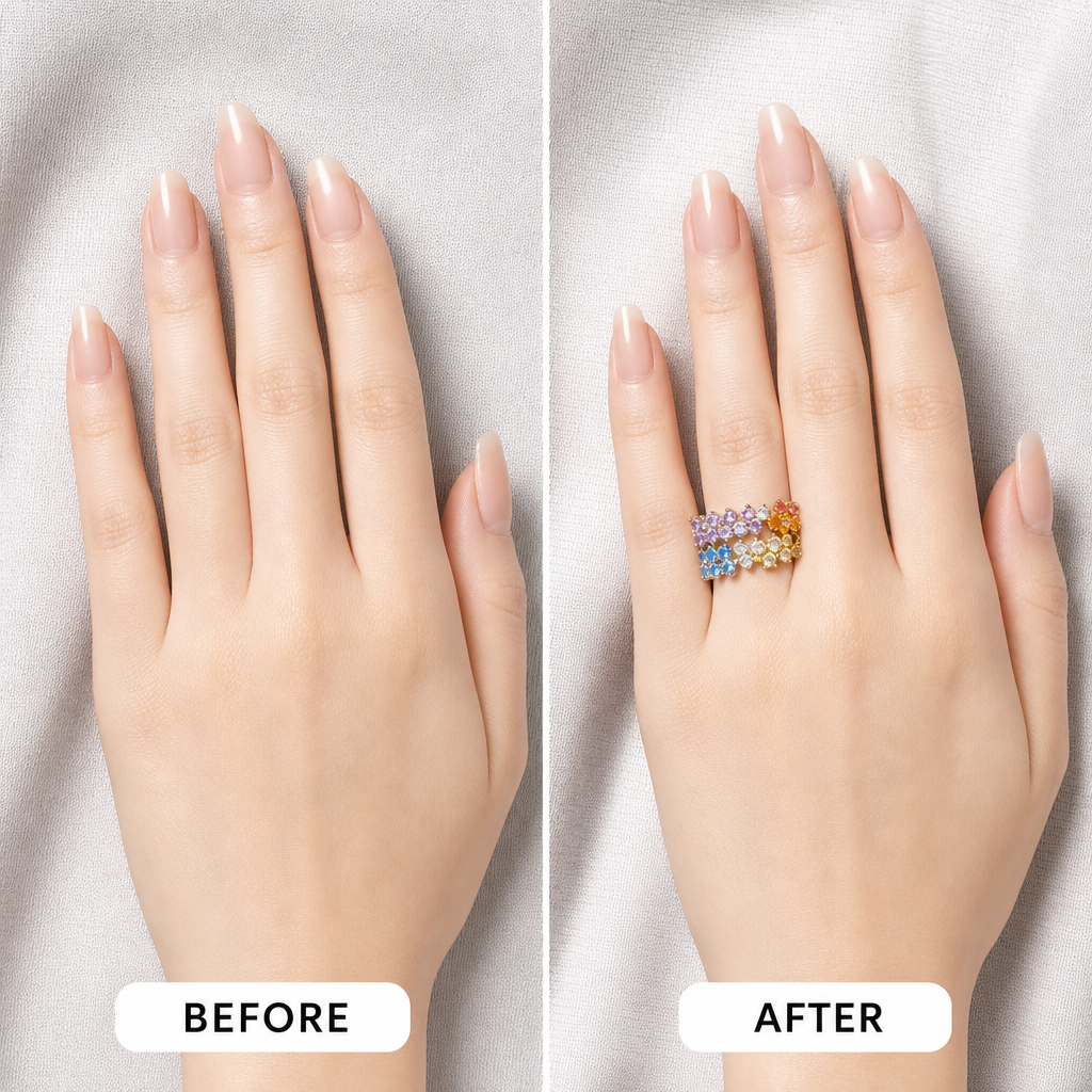 Rainbow Gold Cubic Zirconia Ring